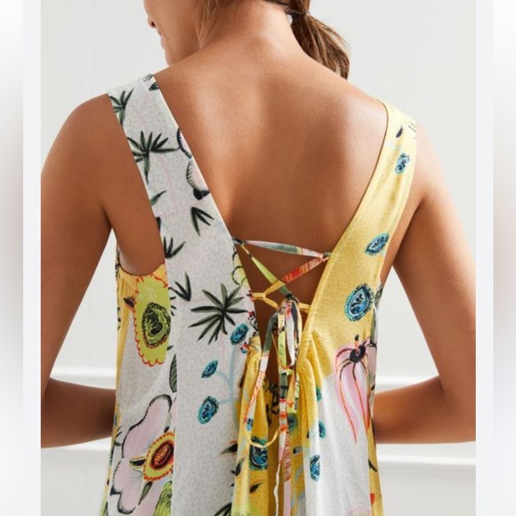 Anthropologie NWT Printed Ruffle Dress - Picture 2 of 9